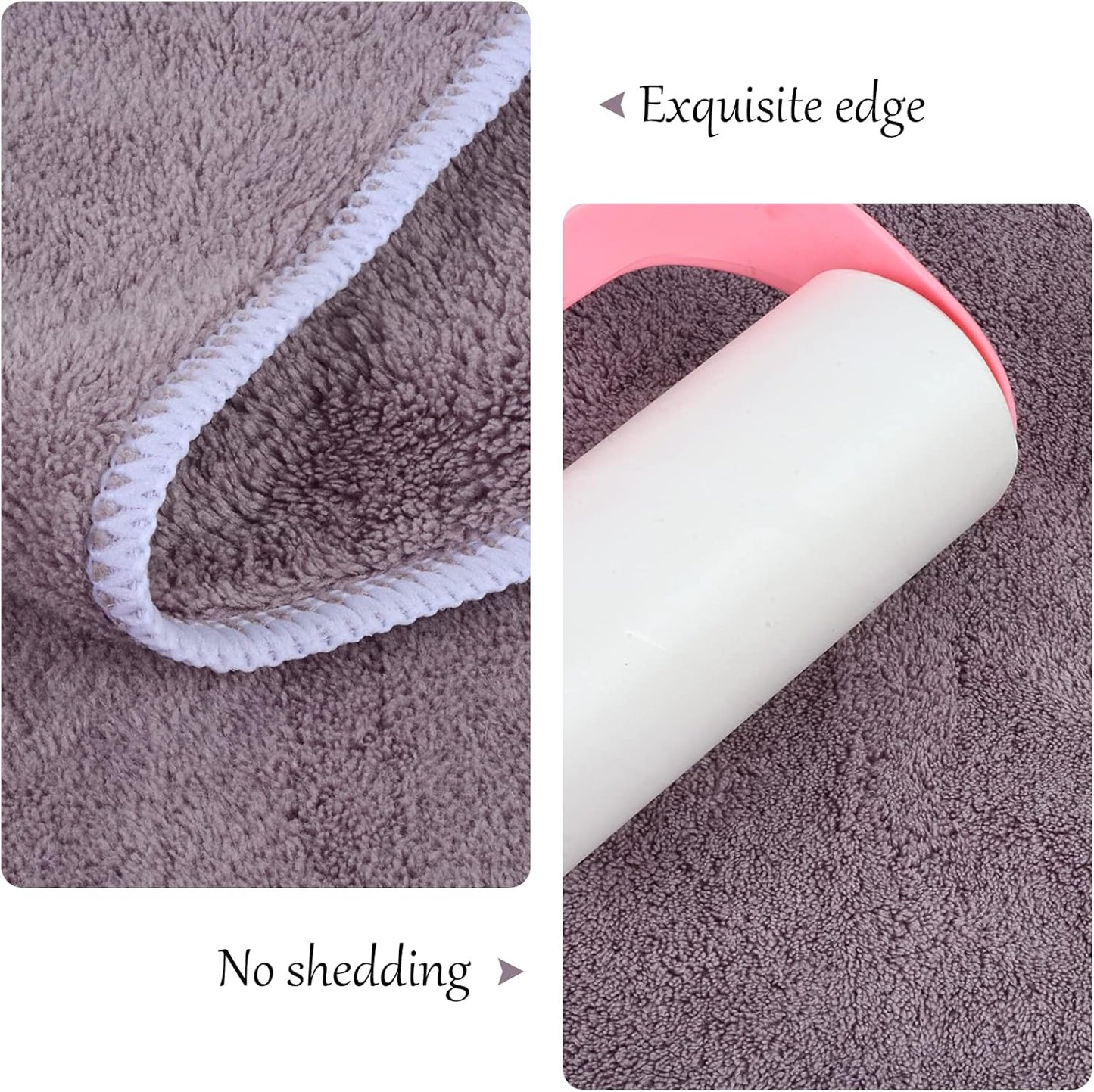 Super Absorbent Microfiber Pet Bath Towel for Dogs and Cats - 30 x 50 Inches - Purple